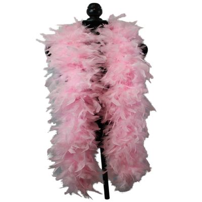 Fukang Feather Turkey Chandelle Feather Boa 72'' 100 Gram (Baby Pink)