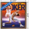 Trends International NBA Phoenix Suns - Devin Booker 18 Wall Poster, 22.4L x 14.7W, Bronze Framed Version view 3