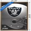 Trends International NFL Las Vegas Raiders  Logo 20 Wall Poster, 22.375" x 34", Bronze Framed Version view 3