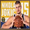Trends International NBA Denver Nuggets - Nikola Jokic 19 Wall Poster, 22.375" x 34", Bronze Framed Version view 1