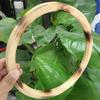YOUFINE Wing Chun Ring Kung Fu Martial Arts Hand Strength Training Equipment Natural Wood Rattan Stainless Steel Ring for Exercise (Rattan 2) view 2