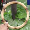 YOUFINE Wing Chun Ring Kung Fu Martial Arts Hand Strength Training Equipment Natural Wood Rattan Stainless Steel Ring for Exercise (Rattan 2) view 4