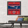 Trends International NFL New England Patriots - Champions 19 Wall Poster, 22.375" x 34", Bronze Framed Version view 2