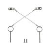 2PIECES of Bimini Top Ball Pin with Lanyard Dia 3/16"(4.8MM) , Usable Length 2"(50mm), Total Length 2-1/2"(63mm) Full 316 Stainless Steel, Quick Release Pin Marine Hardware view 1