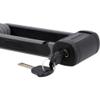 FISCHER FKS110 Soft Touch PROTEC FKS110 Folding Bicycle Lock with Key Plastic Coated Rods Including Bracket and Non-Slip Velcro Straps 110 cm Long Black view 3