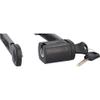 FISCHER FKS110 Soft Touch PROTEC FKS110 Folding Bicycle Lock with Key Plastic Coated Rods Including Bracket and Non-Slip Velcro Straps 110 cm Long Black view 4