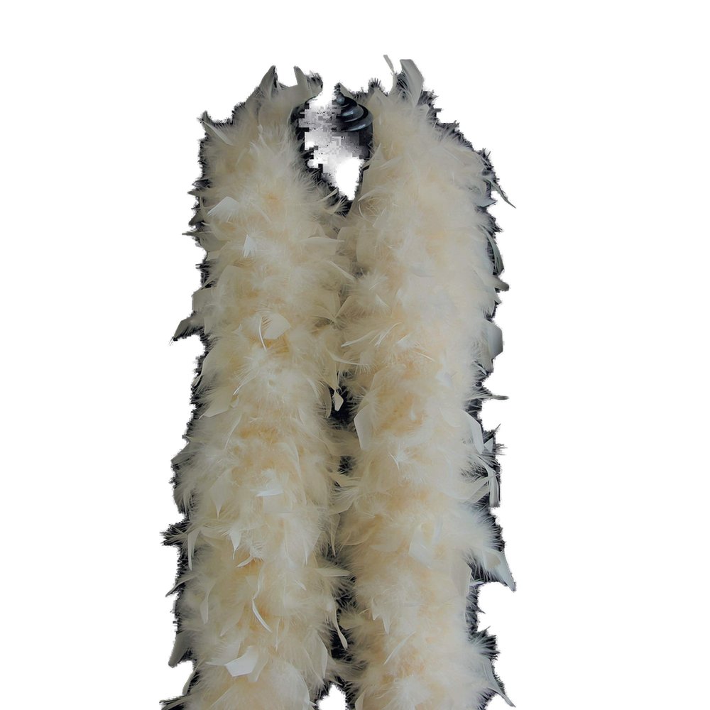 Fukang Feather Turkey Chandelle Feather Boa 72'' 100 gram (Champagne)