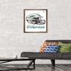 Trends International NFL Miami Dolphins - Drip Helmet 20 Wall Poster, 14.725" x 22.375", Bronze Framed Version view 2