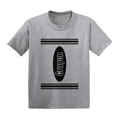 Crayon Outfit - Arts and Crafts Infant/Toddler Cotton Jersey T-Shirt (Light Gray, 18 Months)