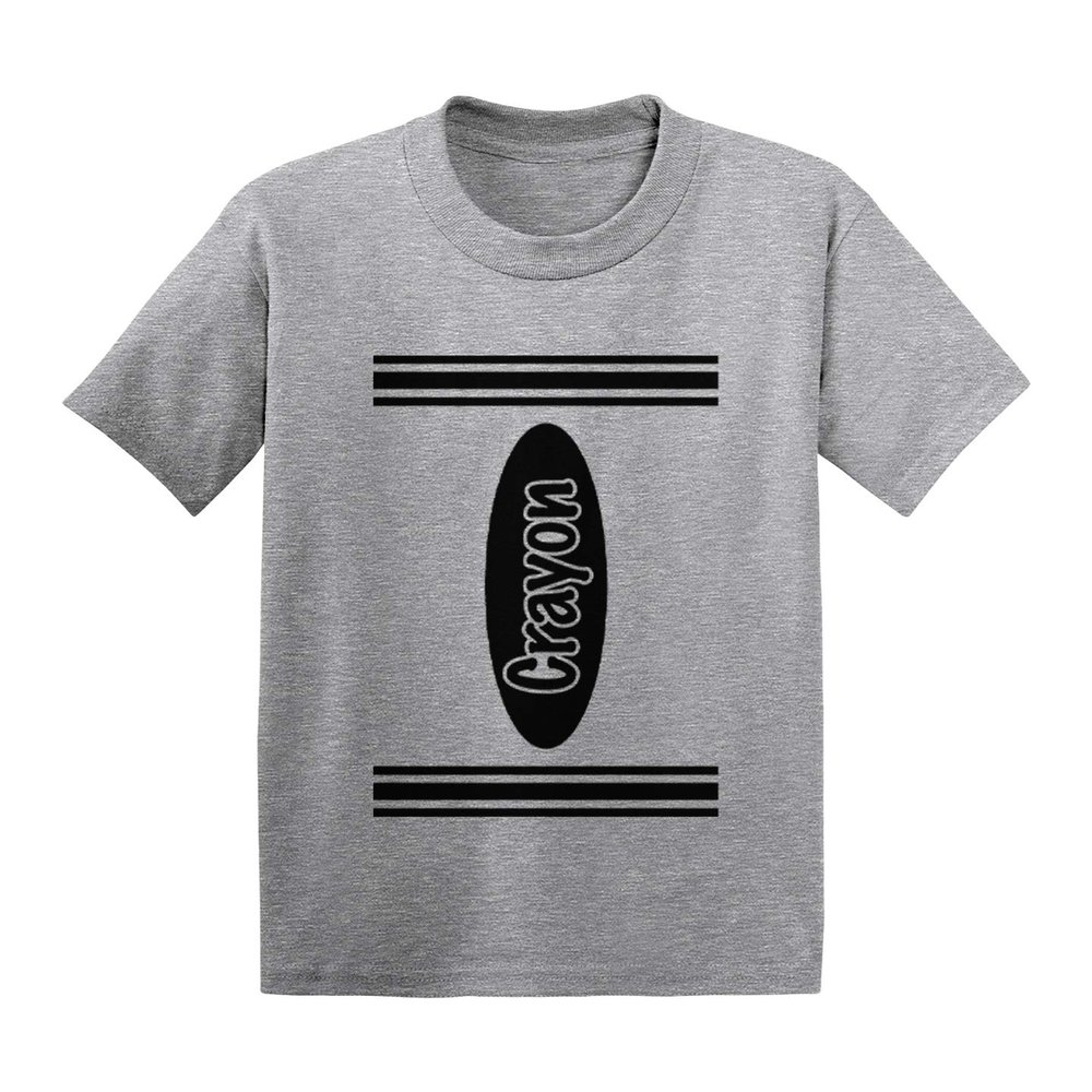 Crayon Outfit - Arts and Crafts Infant/Toddler Cotton Jersey T-Shirt (Light Gray, 18 Months)