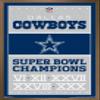 Trends International NFL Dallas Cowboys - Champions 13 Wall Poster, 22.375" x 34", Bronze Framed Version view 1