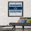Trends International NFL Dallas Cowboys - Champions 13 Wall Poster, 22.375" x 34", Bronze Framed Version view 2