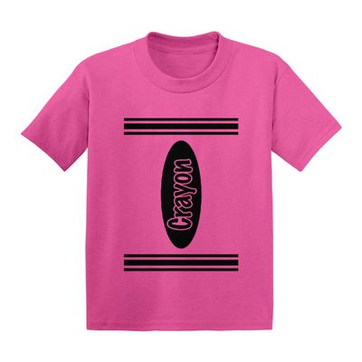 Crayon Outfit - Arts and Crafts Infant/Toddler Cotton Jersey T-Shirt (Pink, 5T)
