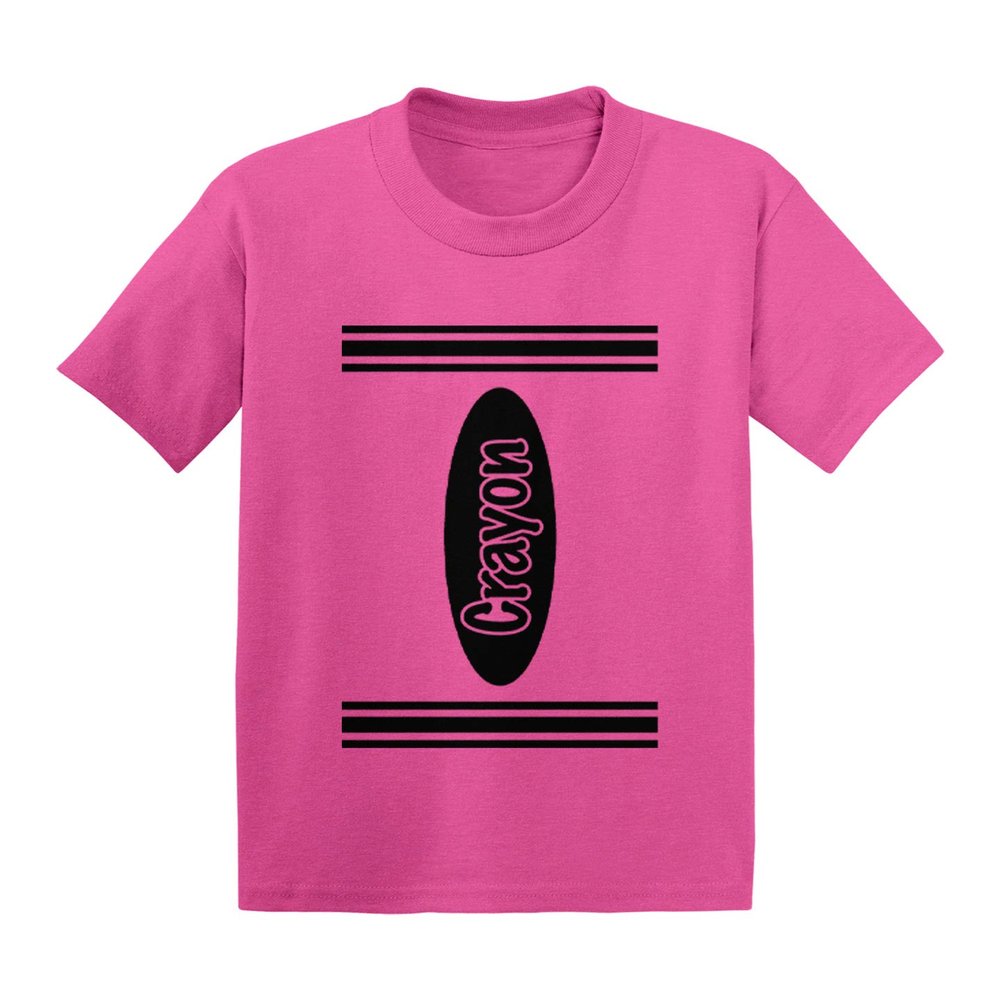 Crayon Outfit - Arts and Crafts Infant/Toddler Cotton Jersey T-Shirt (Pink, 5T)