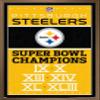 Trends International NFL Pittsburgh Steelers - Champions 13 Wall Poster, 22.375" x 34", Bronze Framed Version view 1