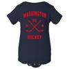 Washington Classic Hockey Arch - Hometown Team Pride Infant Creeper Bodysuit - 12 Month - Navy view 1