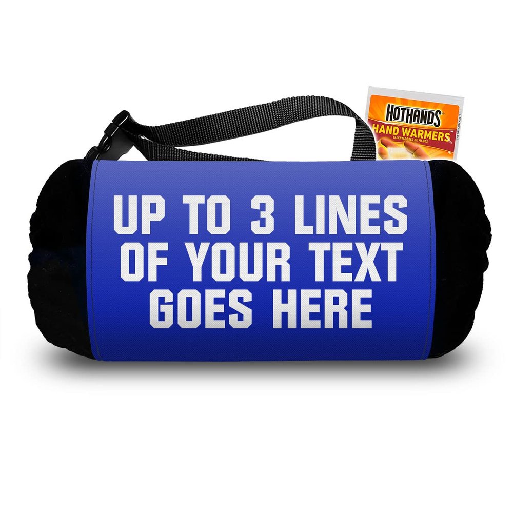 Hand Warmer for quarterbacks, Players, and boosters - Customizable Team Name and Player Name (Text Only)