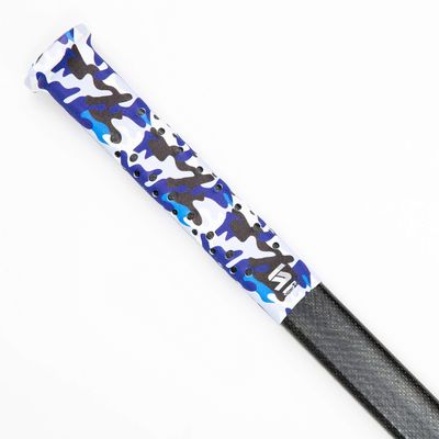 SNIPER SKIN ICT Hockey Grip, Fits Adult and Kids Sticks, Easy Install, Durable, Better Than Hockey Tape, Ideal Team Swag, Tacked Feel - Blue & White CAMO