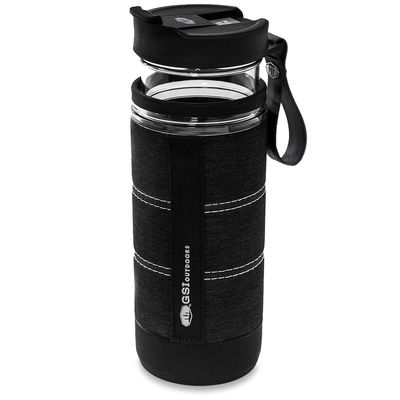 GSI Outdoors 79475 Commuter JavaPress Portable French Press Coffee Maker and Cup - Fresh Coffee or Loose Leaf Tea on the Go - 15 fl. oz, Black