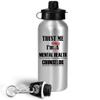 Gifts for Mental Health Counselor Assistant Water Bottle Tumbler Drinkware - Behavior Therapy Counseling Clinical Practitioner Awareness Month Funny Cute Gag Appreciation Idea - Trust Me Almost view 2