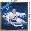 Trends International NHL Tampa Bay Lightning - Andrei Vasilevskiy 19 Wall Poster, 22.375" x 34", Bronze Framed Version view 3