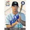 Autograph Warehouse 444166 Matt Padgett Autographed Baseball Card 1999 Team Best for Utica Blue Sox Florida Marlins FT view 1