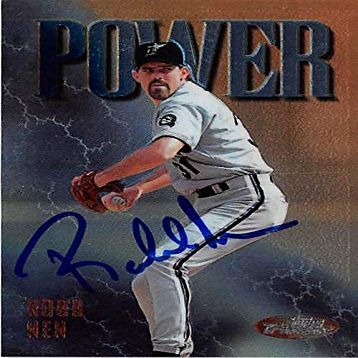 Autograph Warehouse 444093 University of Florida 1997 Topps Finest 242 Robb NEN Autographed Baseball Card