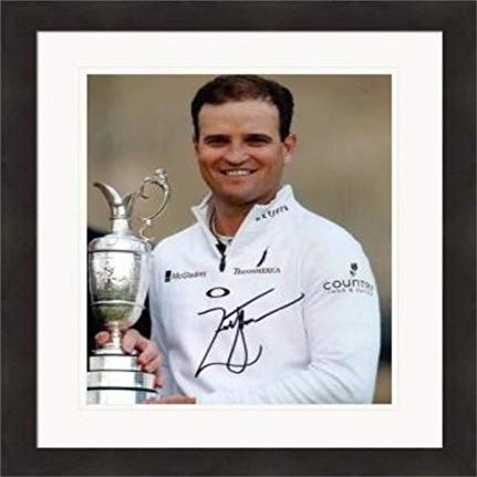 Sports Memorabilia Autograph Warehouse 432617 8 x 10 in. Zach Johnson Autographed SC3 Matted & Framed Photo