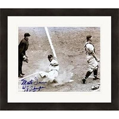 Autograph Warehouse 410470 Monte Irvin Autographed 8 x 10 in. Photo Inscribed 54 WS Champs New York Giants Matted &