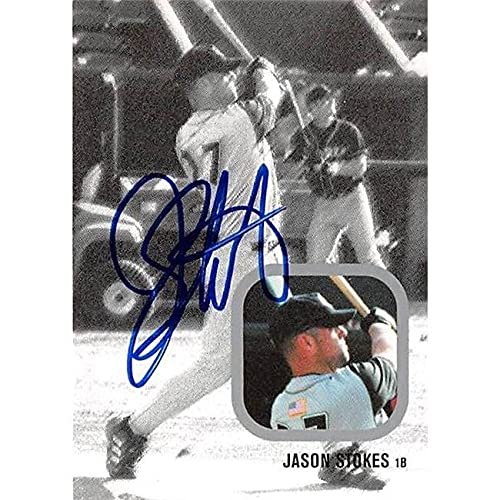 Autograph Warehouse 444360 University of Florida 2002 Just Minors Rookies 15 Jason Stokes Autographed Baseball Card