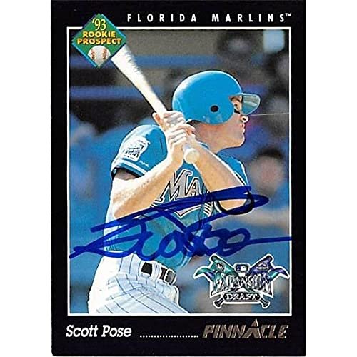 Autograph Warehouse 444159 University of Florida 1993 Pinnacle 576 Scott Pose Autographed Baseball Card