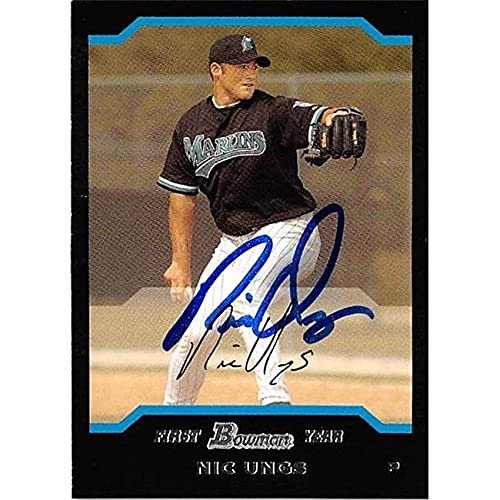 Autograph Warehouse 444313 University of Florida 2004 Topps Bowman 186 Nic Ungs Autographed Baseball Card