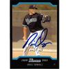 Autograph Warehouse 444313 University of Florida 2004 Topps Bowman 186 Nic Ungs Autographed Baseball Card view 1