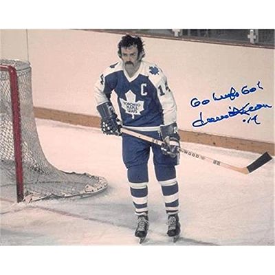 Autograph Warehouse 465214 8 x 10 in. Toronto Maple Leafs Hockey Hall of Fame No. SC7 Inscribed Go Leafs Go Dave Keon