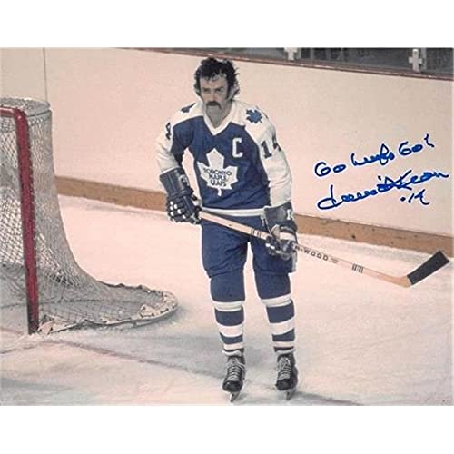 Autograph Warehouse 465214 8 x 10 in. Toronto Maple Leafs Hockey Hall of Fame No. SC7 Inscribed Go Leafs Go Dave Keon