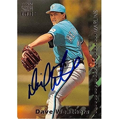 Autograph Warehouse 444195 University of Florida 1994 Topps Stadium Club 89 Dave Weathers Autographed Baseball Card