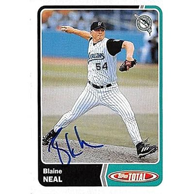 Autograph Warehouse 444118 University of Florida 2003 Topps Total 531 Blaine Neal Autographed Baseball Card
