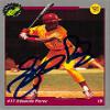 Sports Memorabilia Autograph Warehouse 366520 Eduardo Perez Autographed Baseball Card - 1991 Classic Draft Picks Rookie-13 view 1