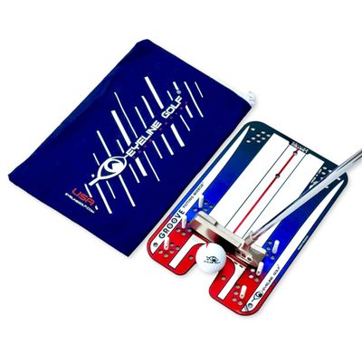 EyeLine Golf Putting Mirror, Alignment Training Aid Used by Tour Pros for Consistent Setup, Check Eyes-Shoulders-Putter Face for Improved Accuracy, Indoor-Outdoor (Groove)