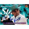 Autograph Warehouse 444260 University of Florida 1995 Upper Deck 237 Star Rookie Quilvio Veras Autographed Baseball Card view 1