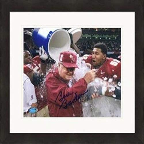 Sports Memorabilia Autograph Warehouse 422262 Bobby Bowden Autographed 8 x 10 in. Photo Florida State Seminoles Football Coach No.SC5 Matted & Framed