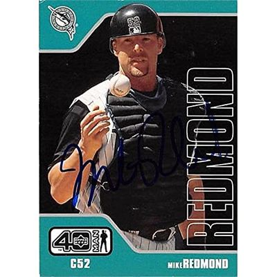 Autograph Warehouse 444391 University of Florida 2002 Upper Deck Fortyman 788 Mike Redmond Autographed Baseball Card