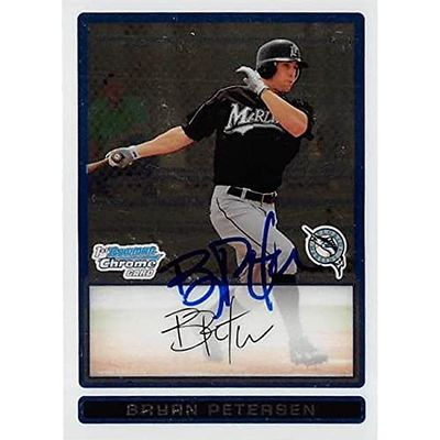 Autograph Warehouse 444162 University of Florida 2009 Topps Bowman Chrome BCP89 Bryan Petersen Autographed Baseball Card