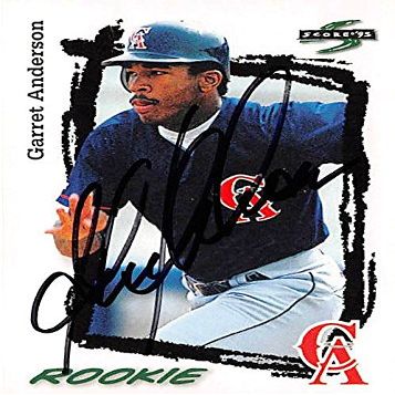 Autograph Warehouse 365470 Garret Anderson Autographed Baseball Card - 1995 Score 310 Rookie
