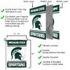 College Flags & Banners Co. Michigan State Spartans Garden Flag and Pole Holder Set view 4