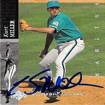 Autograph Warehouse 444053 University of Florida 1994 Upper Deck 307 Diamond Electric Kurt Miller Autographed Baseball Card