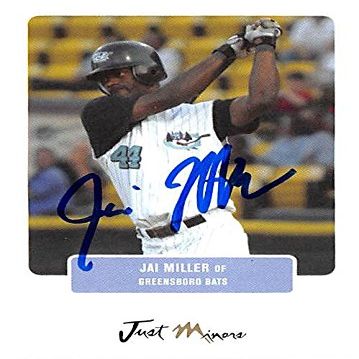 Autograph Warehouse 444017 University of Florida 2004 Just Minors 60 Jai Miller Autographed Baseball Card