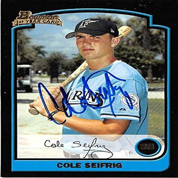 Autograph Warehouse 444324 University of Florida 2004 Topps Bowman BDP67 Cole Seifrig Autographed Baseball Card