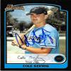 Autograph Warehouse 444324 University of Florida 2004 Topps Bowman BDP67 Cole Seifrig Autographed Baseball Card view 1