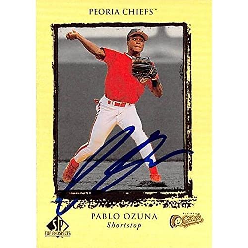Autograph Warehouse 444140 University of Florida 1999 Upper Deck Prospects 95 Pablo Ozuna Autographed Baseball Card